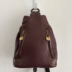 Carriage House Brown Leather  Backpack